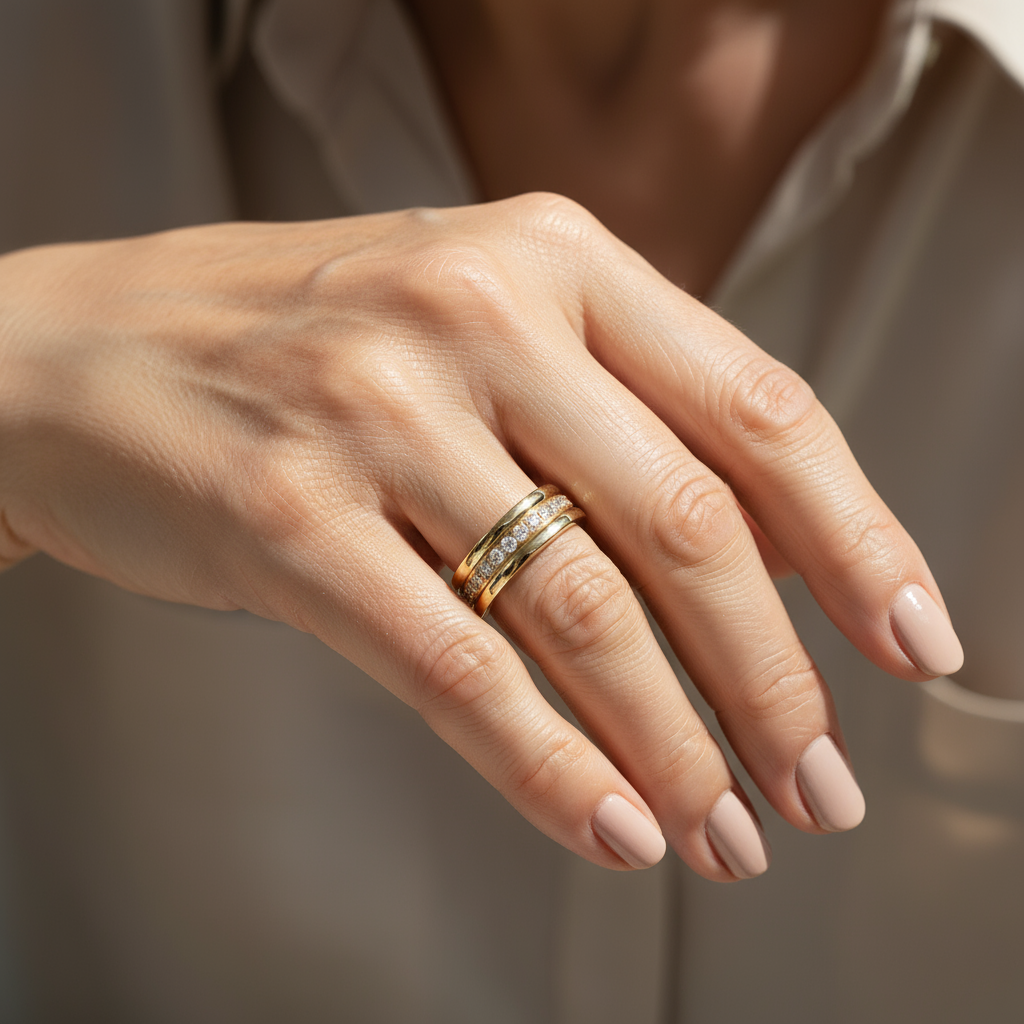 Sarah - Vintage Zirconia Inlaid Ring