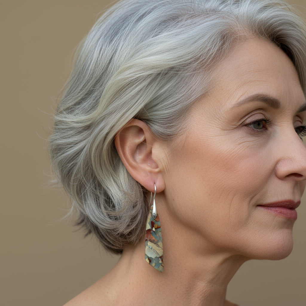 Unique Natural Stone Earrings
