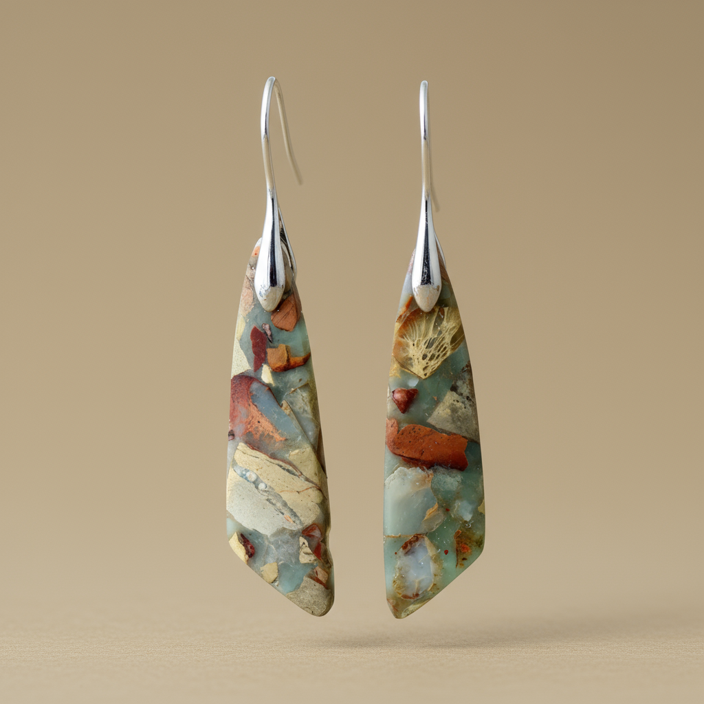 Unique Natural Stone Earrings