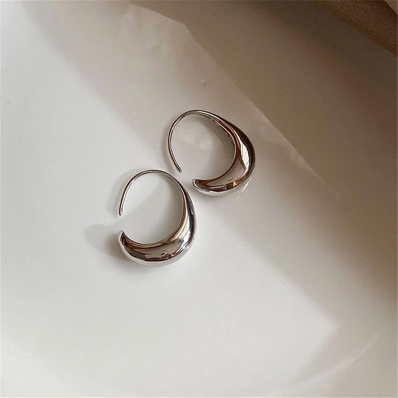 Stylish Gold Hoop Earrings