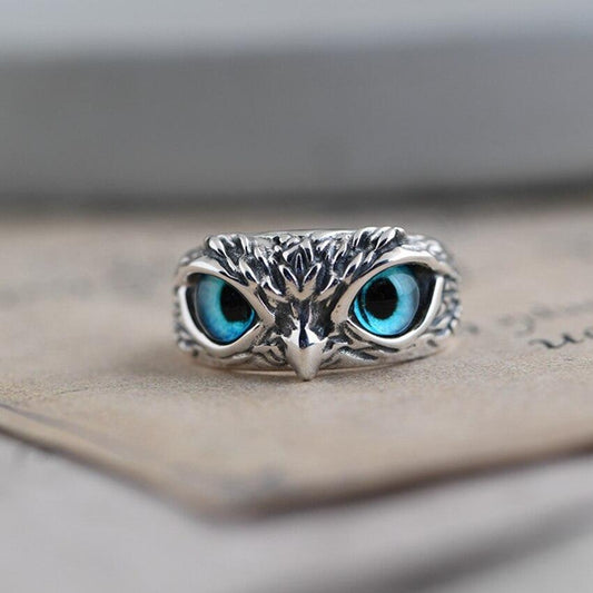 Adjustable Silver Opal Ring