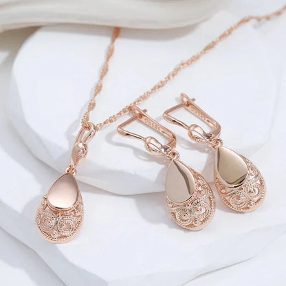 Merle Drop Gold Earrings