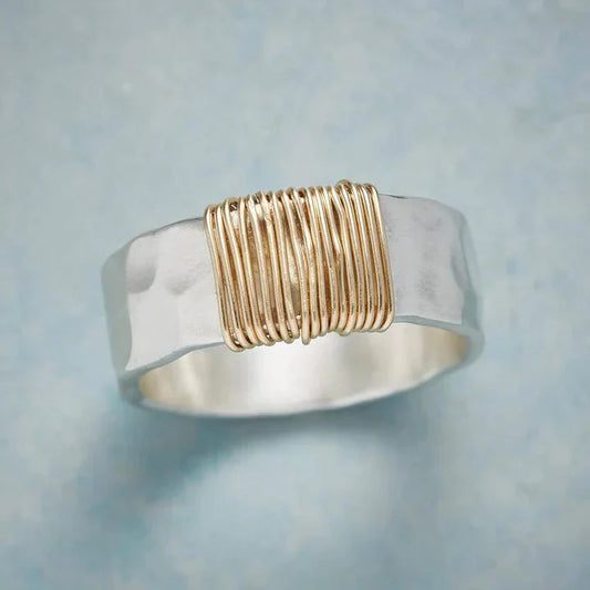 Vintage Gold Silver Ring