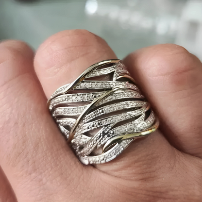 Chic Layered Twist Ring